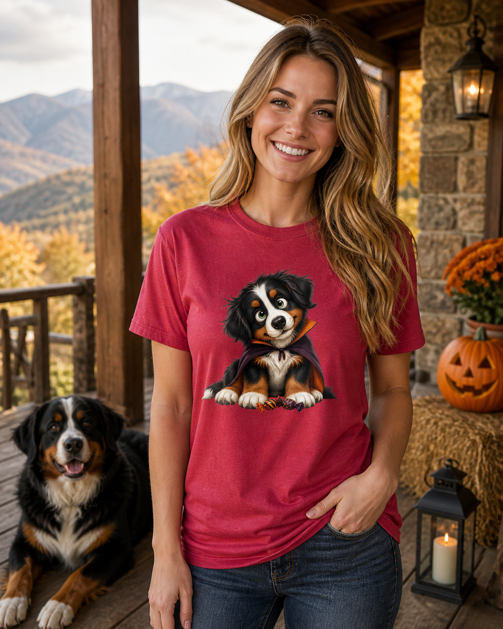 Halloween Bernese Mountain Dog T-Shirt
