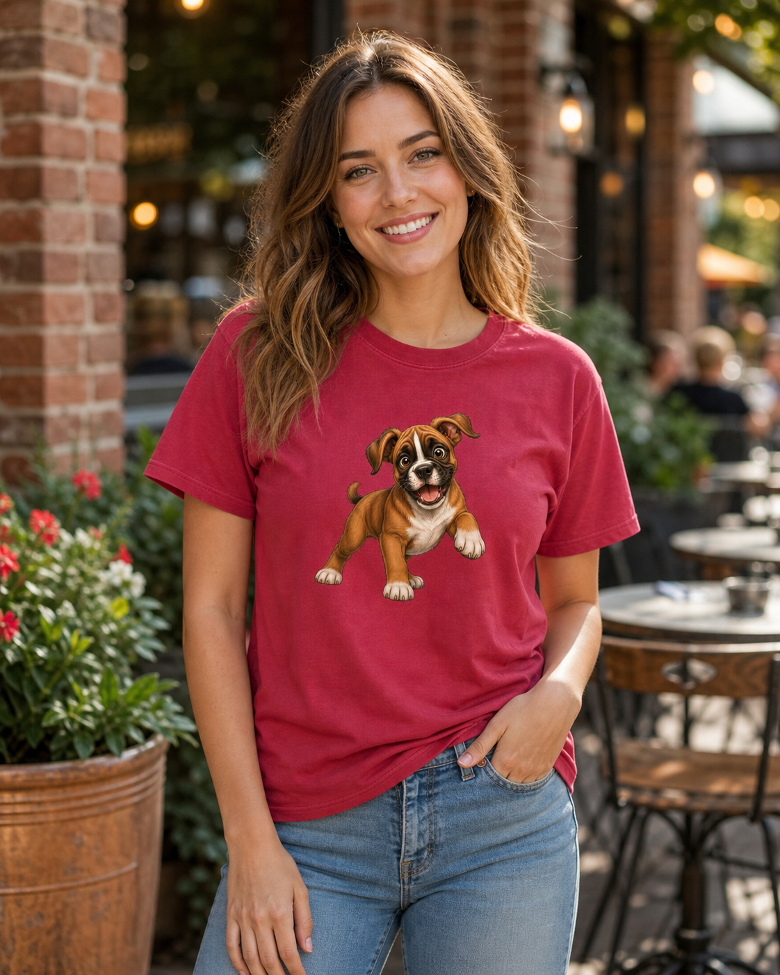 Boxer Wiggle T-Shirt | Boxer Dog Lover Tee