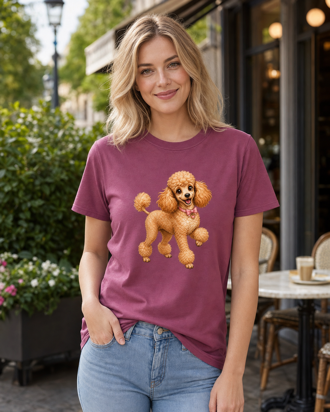 Poodle Prance T-Shirt | Poodle Dog Lover Elegant Tee