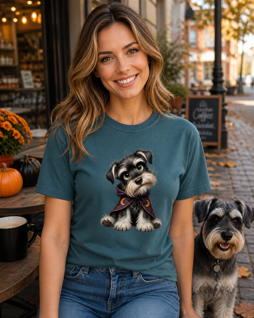Halloween Miniature Schnauzer T-Shirt