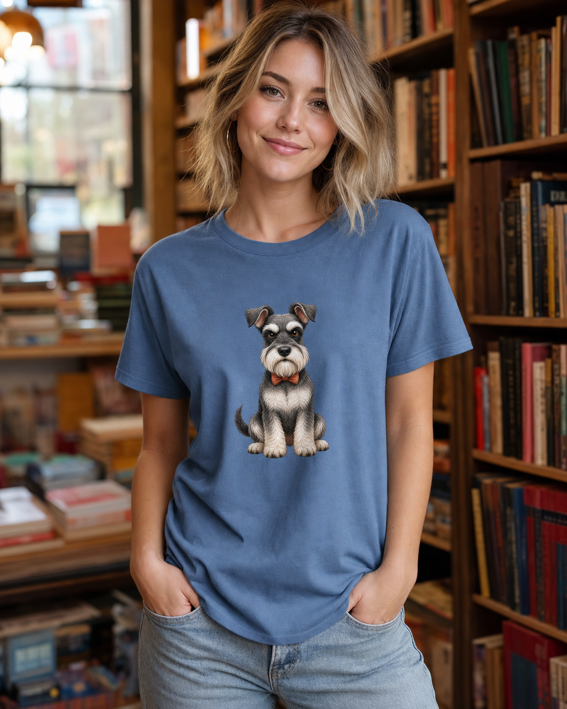 Professor Schnauzer T-Shirt | Schnauzer Dog Lover Tee