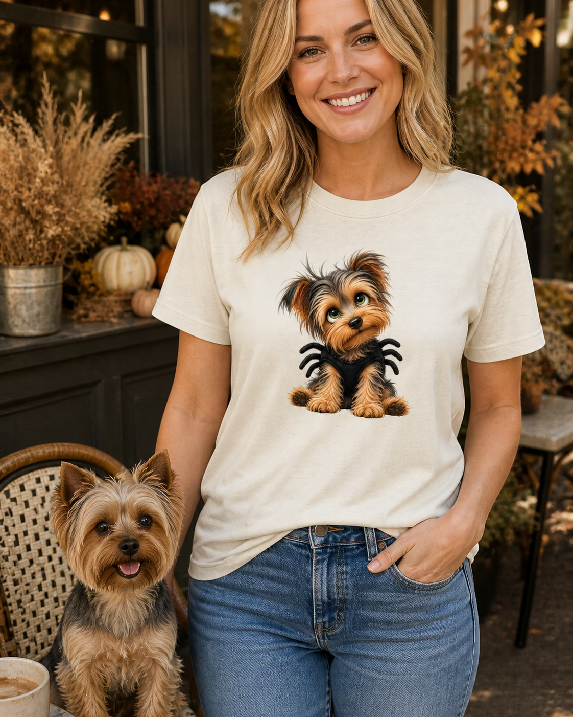 Halloween Yorkshire Terrier T-Shirt