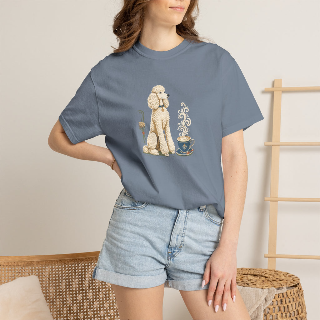 Poodle Foam Trim Cappuccino T-Shirt | Cute Poodle Coffee Tee