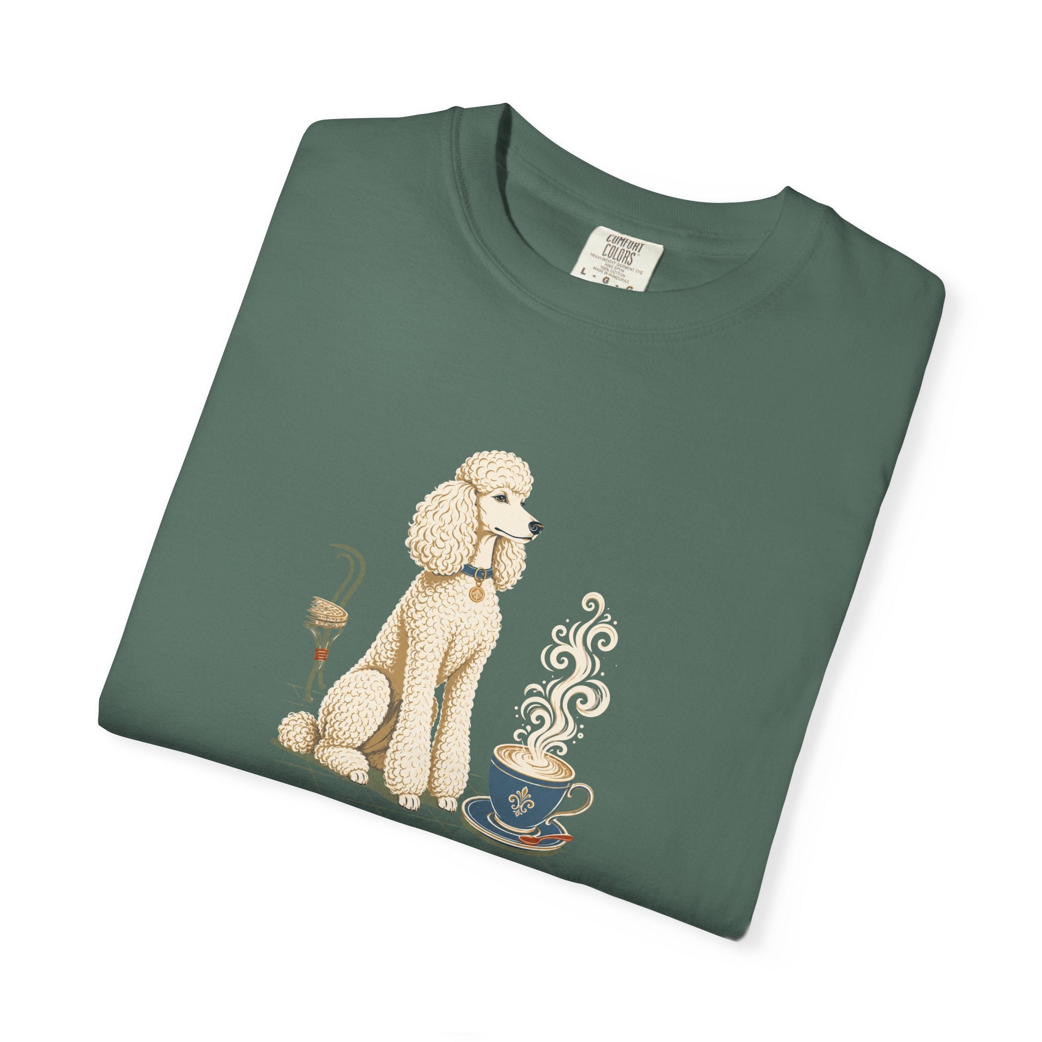 Poodle Foam Trim Cappuccino T-Shirt | Cute Poodle Coffee Tee