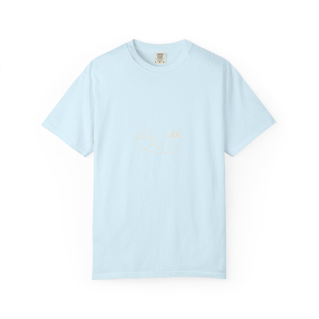 Coffee Leash Trail T-Shirt | Dog Hiking Coffee Lover Tee