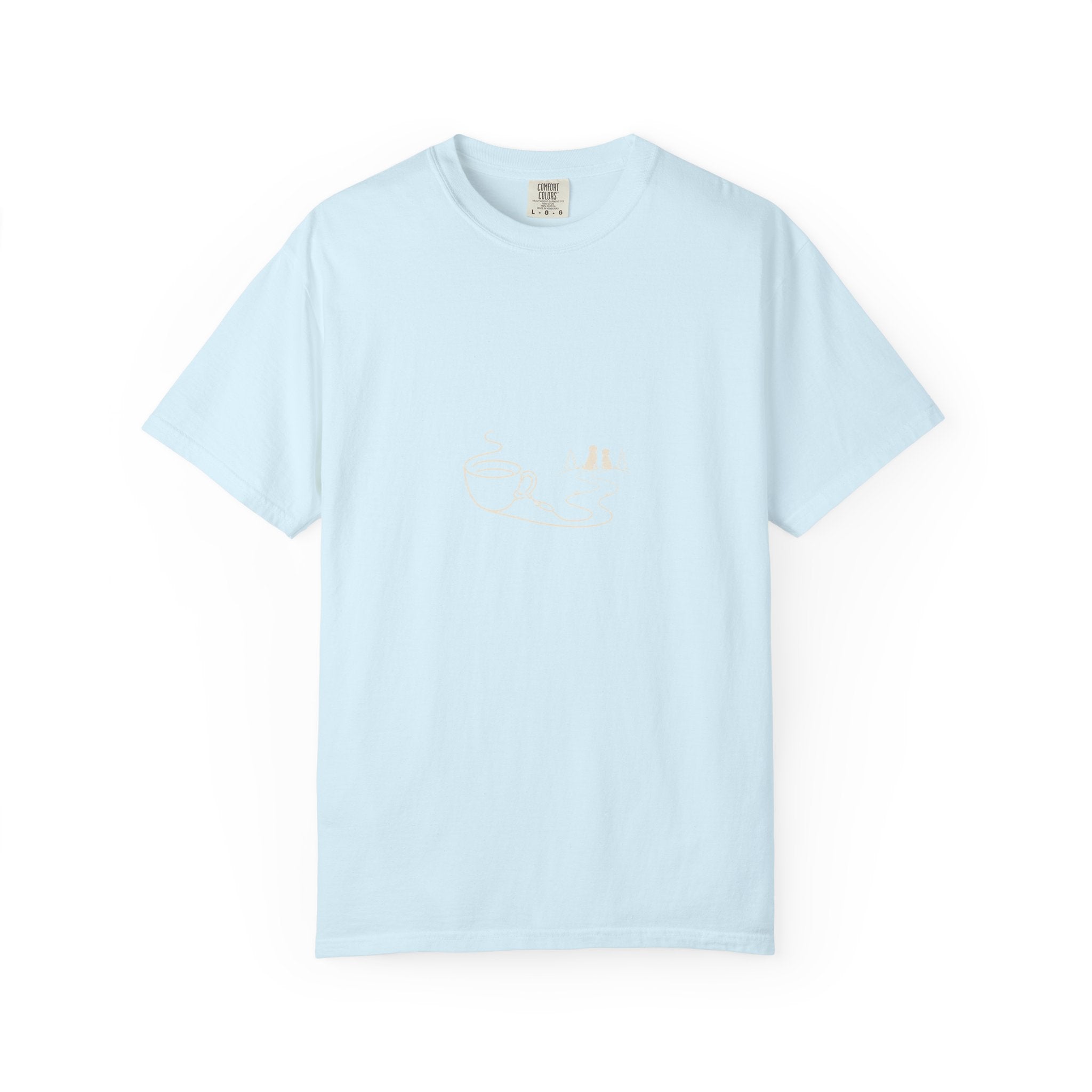 Coffee Leash Trail T-Shirt | Dog Hiking Coffee Lover Tee
