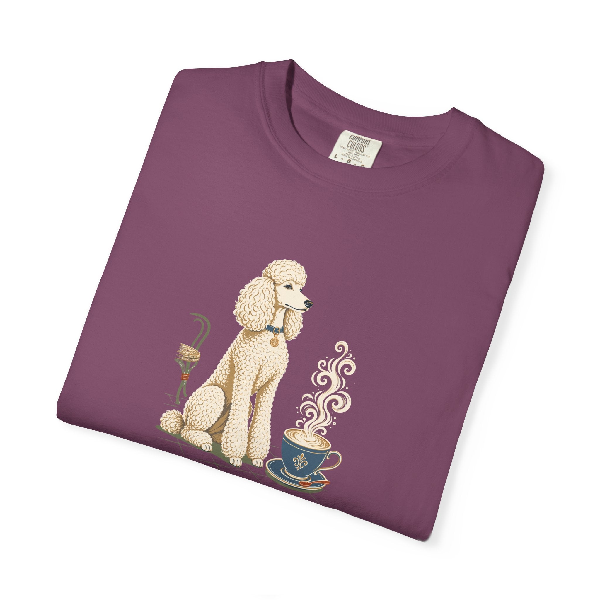 Poodle Foam Trim Cappuccino T-Shirt | Cute Poodle Coffee Tee