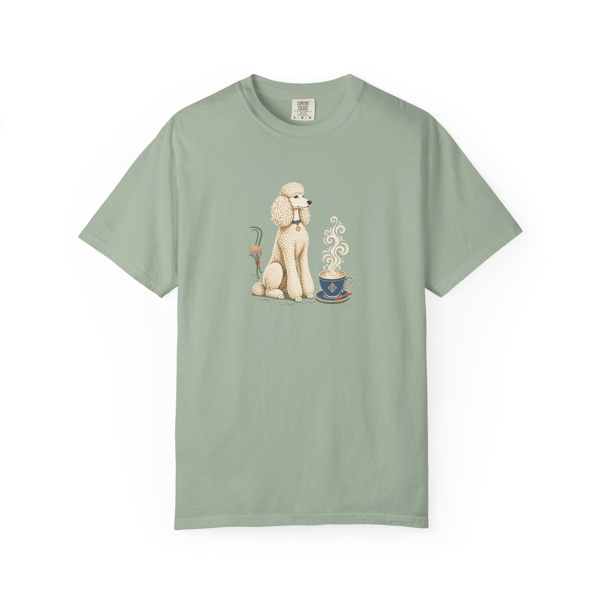 Poodle Foam Trim Cappuccino T-Shirt | Cute Poodle Coffee Tee