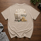 Cabin Coffee Companion Snow Washed Oversized Cotton T-Shirt