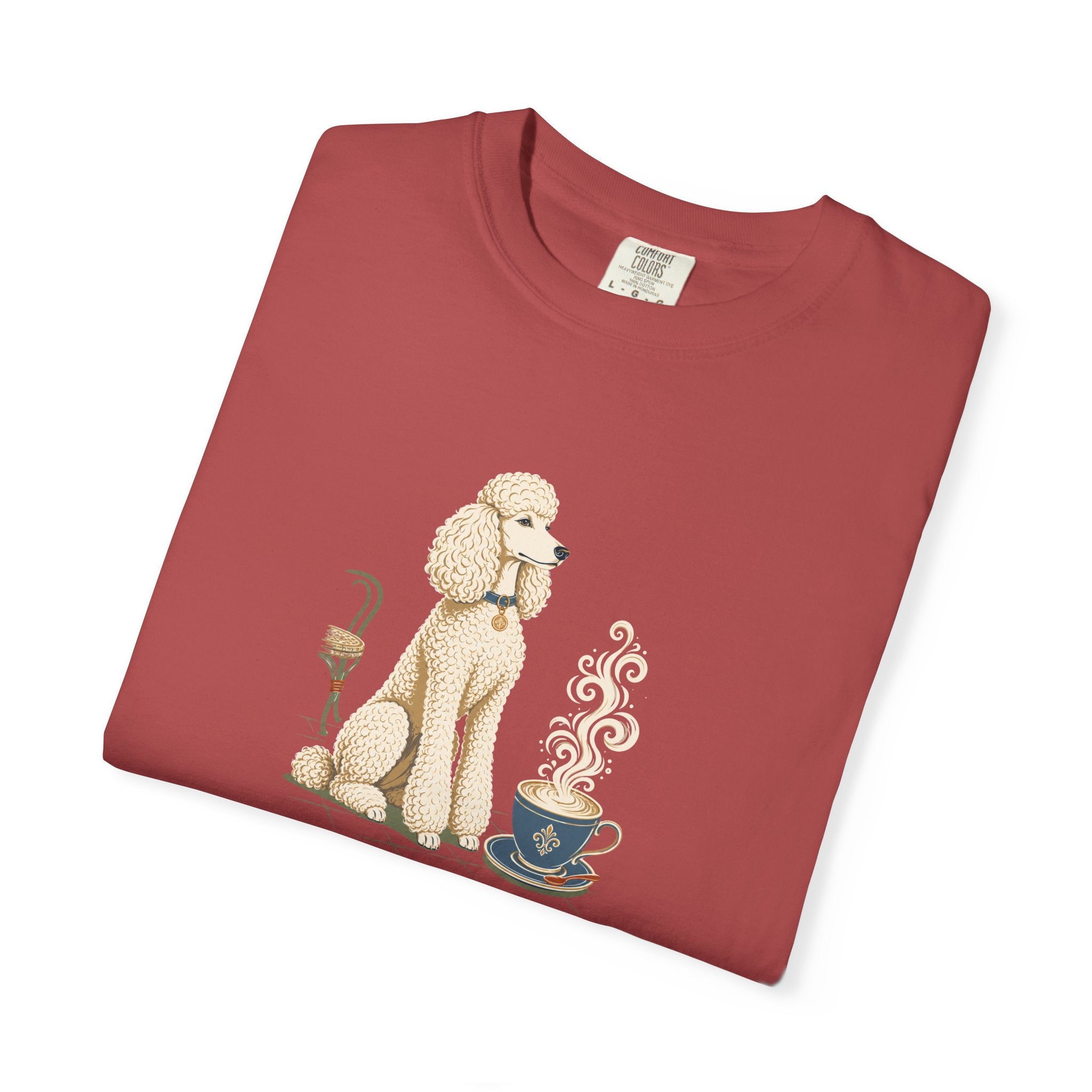 Poodle Foam Trim Cappuccino T-Shirt | Cute Poodle Coffee Tee