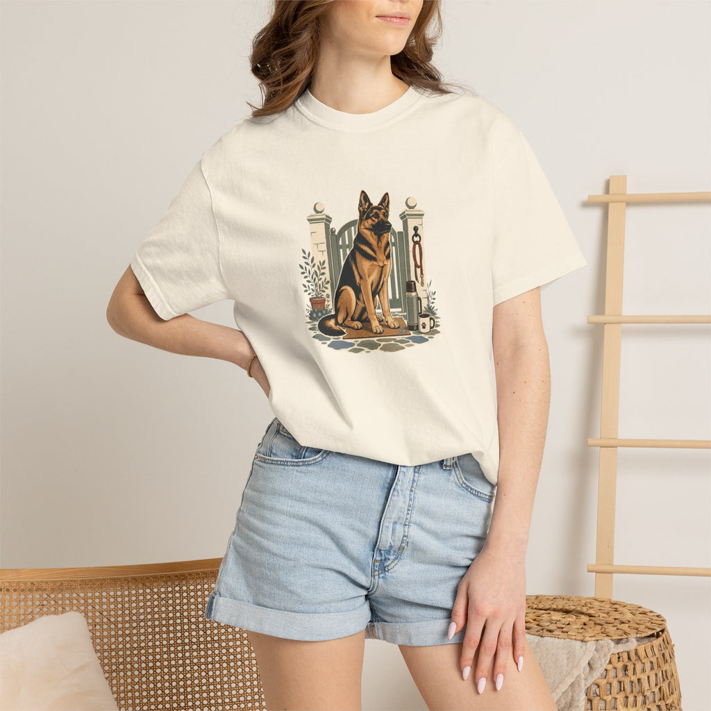 German Shepherd Dog Watch Post T-Shirt | GSD Lover Tee