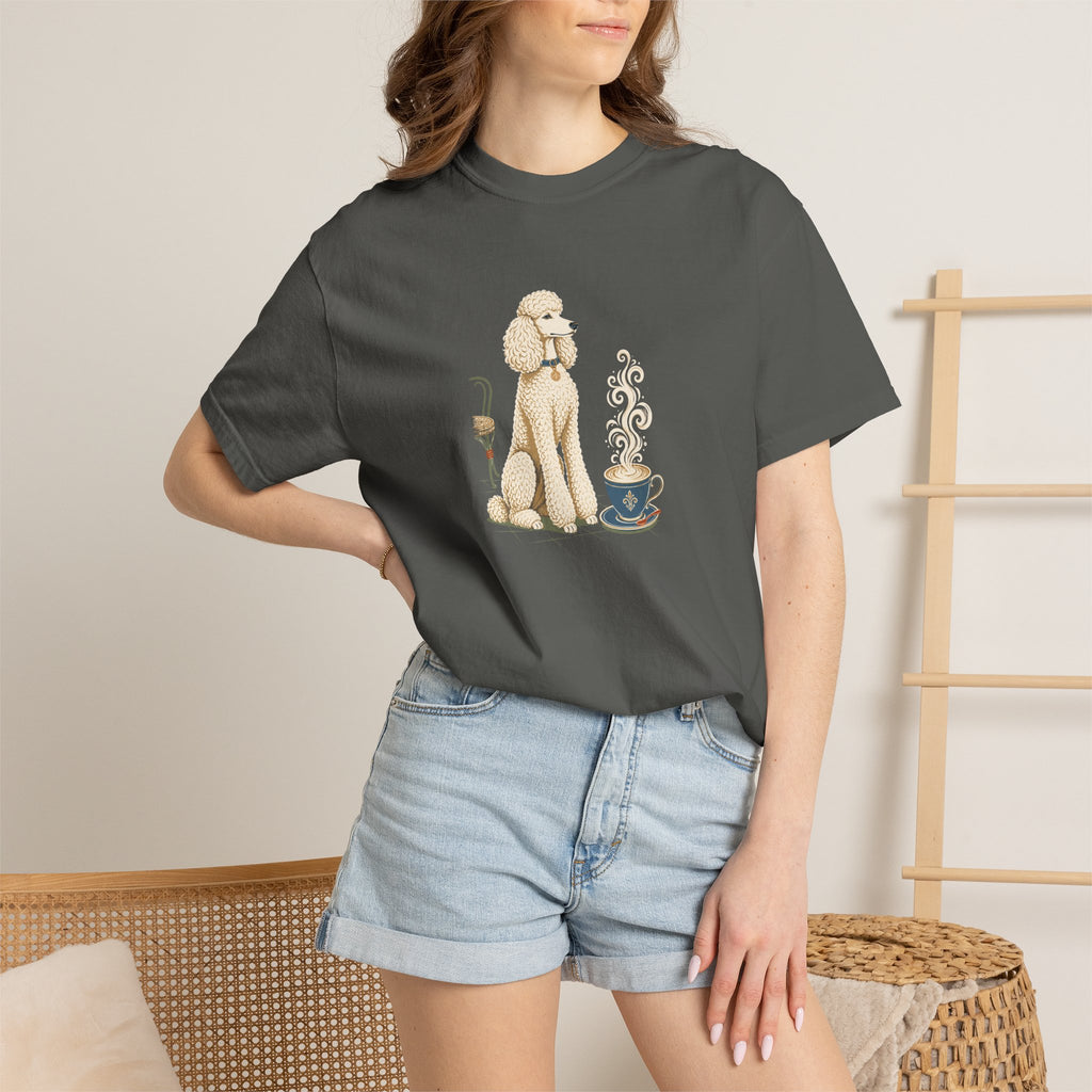 Poodle Foam Trim Cappuccino T-Shirt | Cute Poodle Coffee Tee