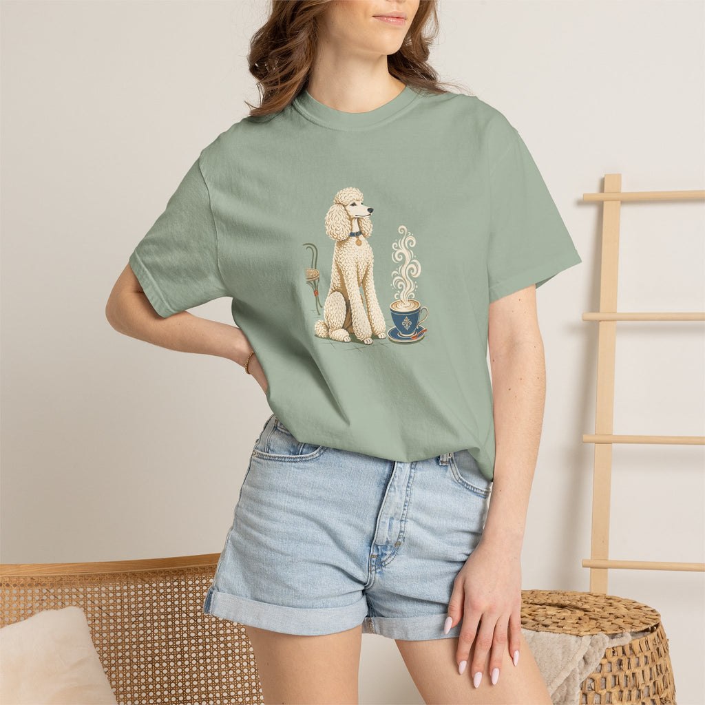 Poodle Foam Trim Cappuccino T-Shirt | Cute Poodle Coffee Tee