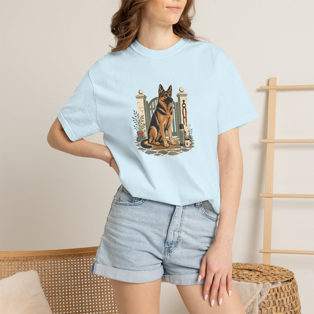 German Shepherd Dog Watch Post T-Shirt | GSD Lover Tee