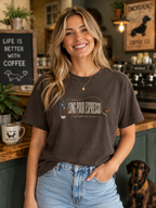 Long Pour Espresso T-Shirt | Dog Lover Coffee Tee