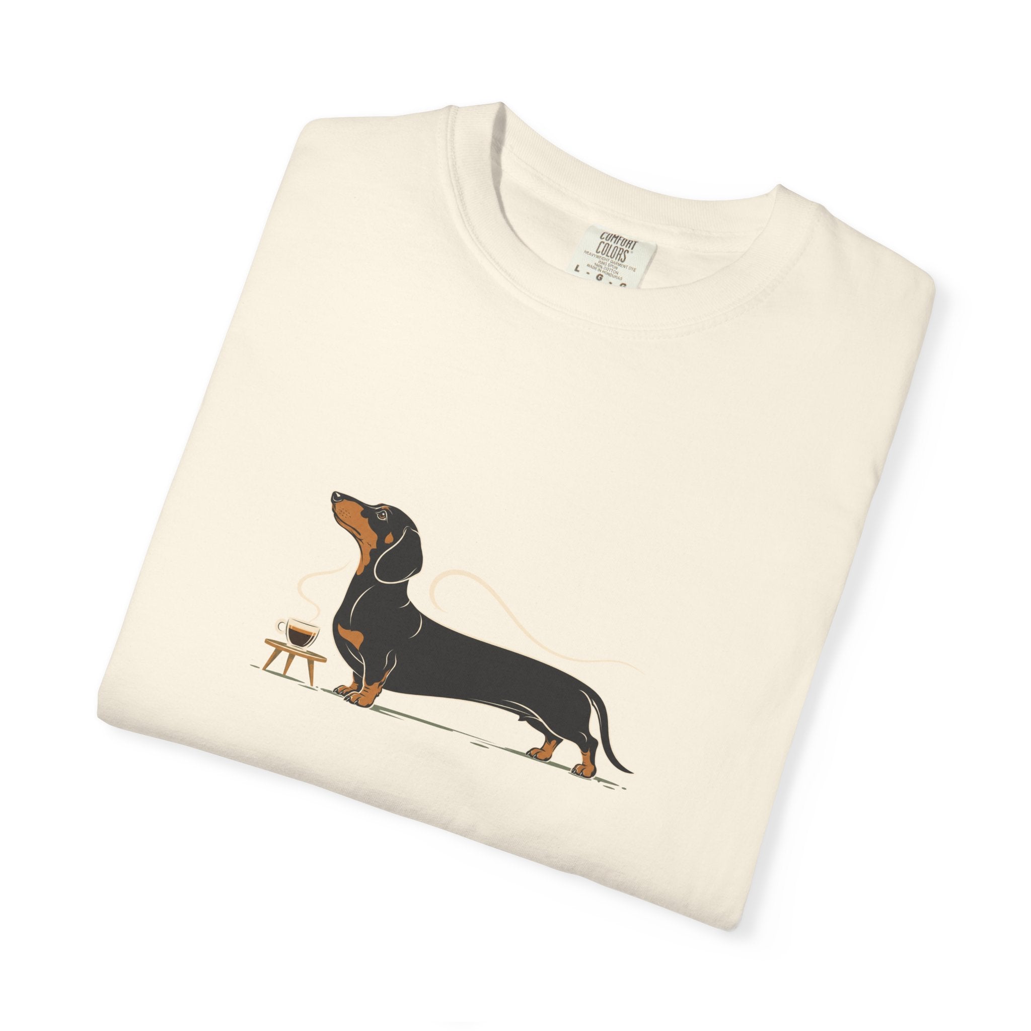 Dachshund Long Pour Espresso T-Shirt | Funny Dachshund Coffee Tee