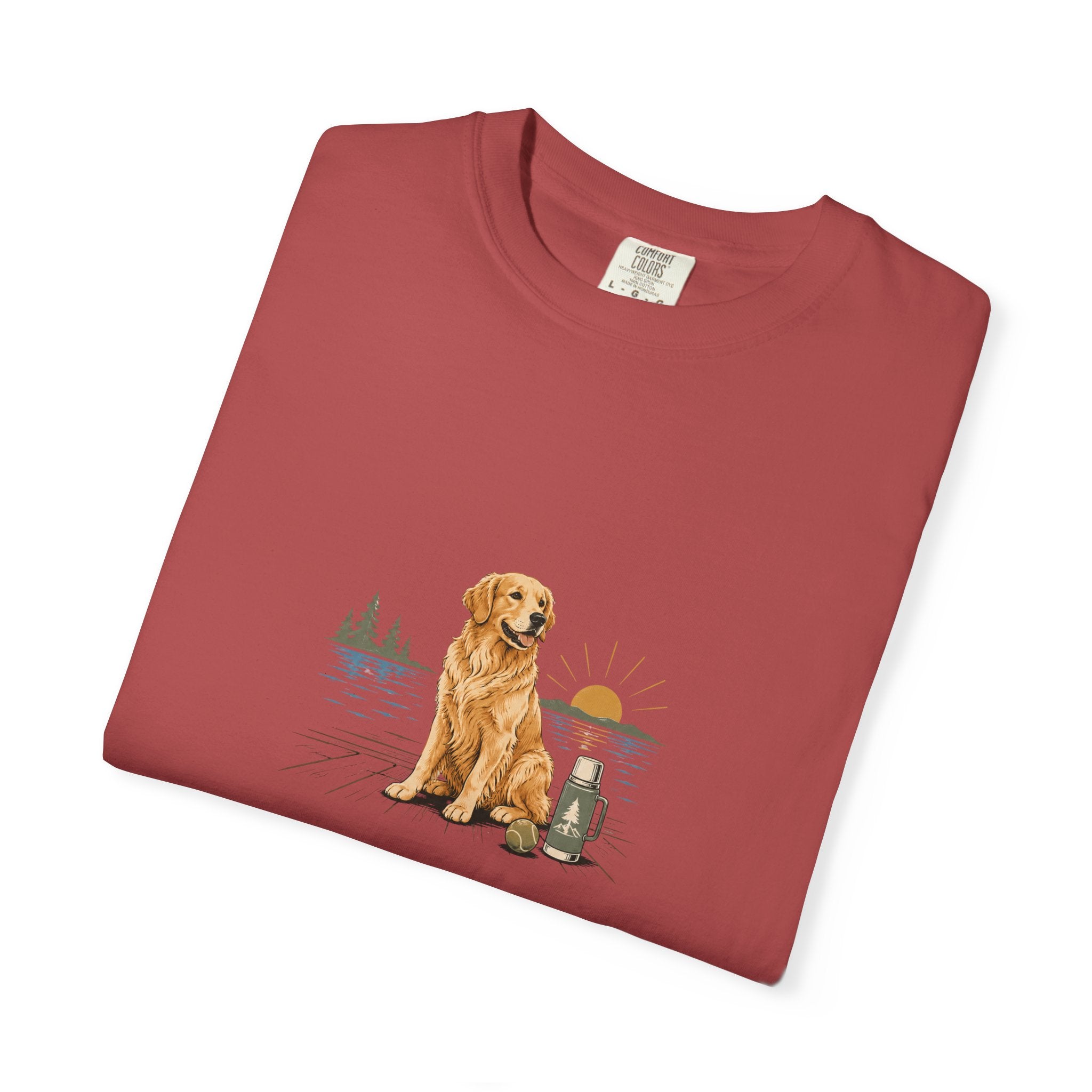 Golden Retriever Morning T-Shirt | Golden Dog Lover Coffee Tee