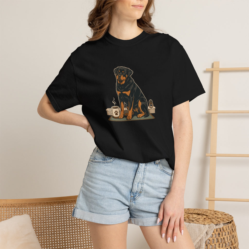 Rottweiler Heavy Roast Guardian Blend T-Shirt | Rottie Coffee Tee