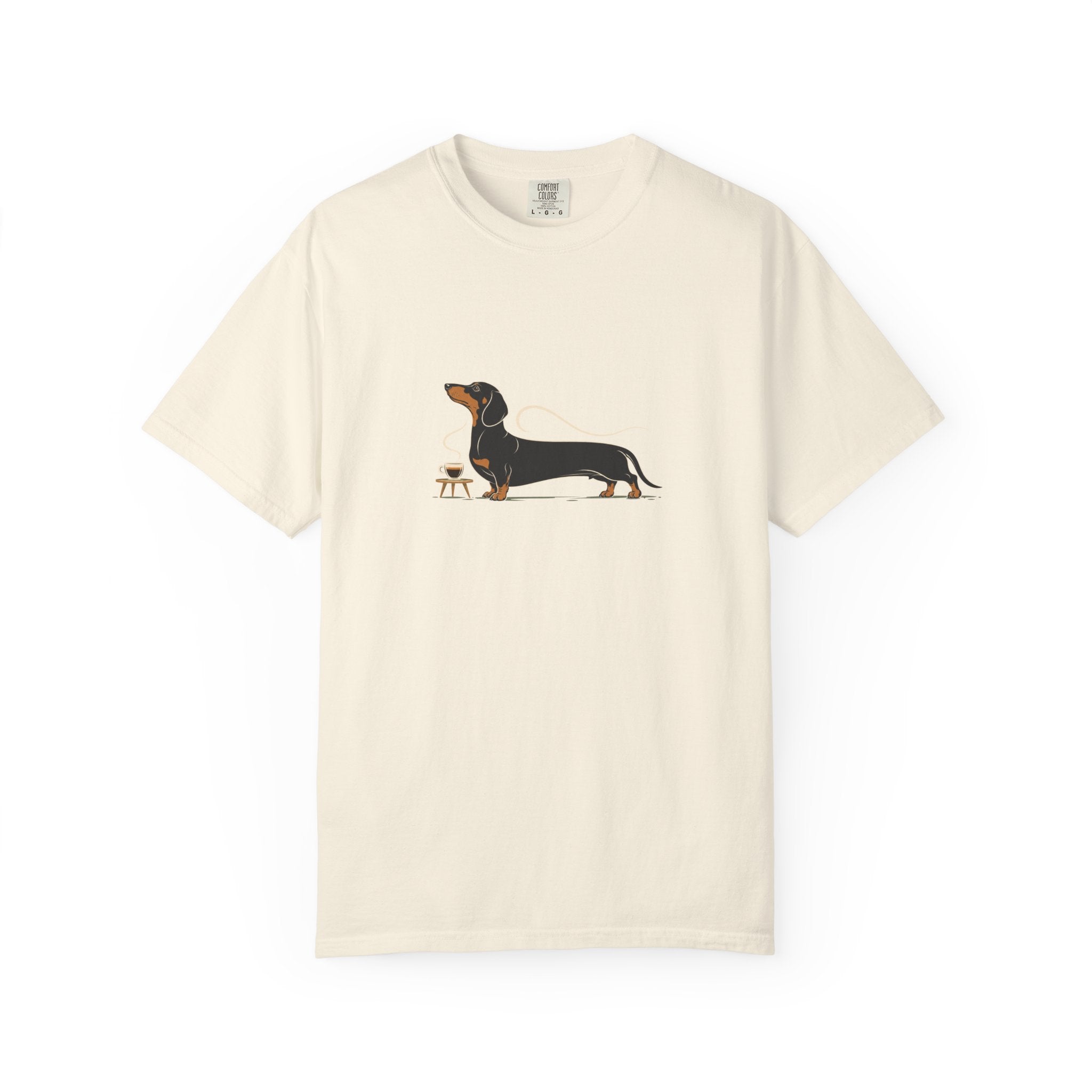 Dachshund Long Pour Espresso T-Shirt | Funny Dachshund Coffee Tee