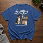 Farmstand Coffee Run Snow Washed Oversized Cotton T-Shirt