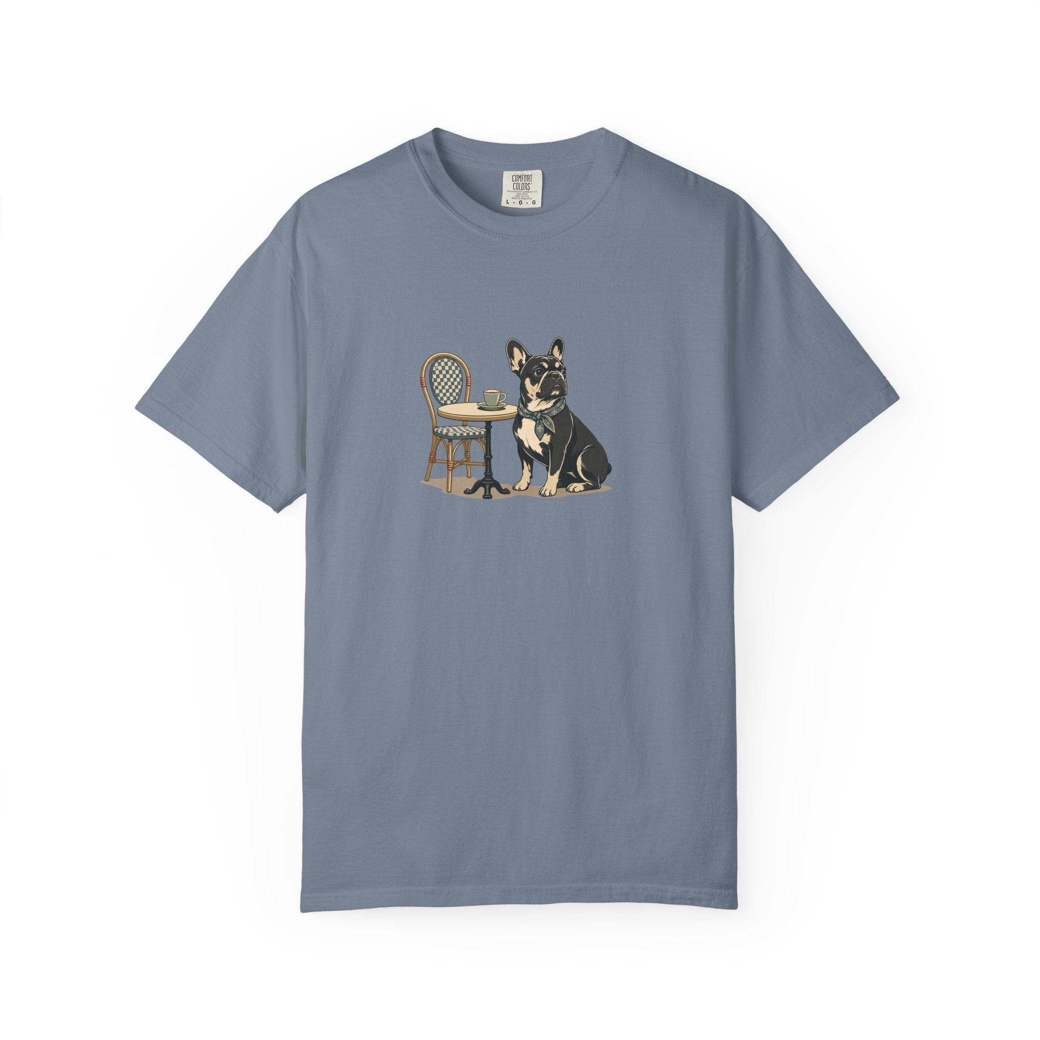 French Bulldog Tiny Cup Big Attitude T-Shirt | Frenchie Coffee Tee