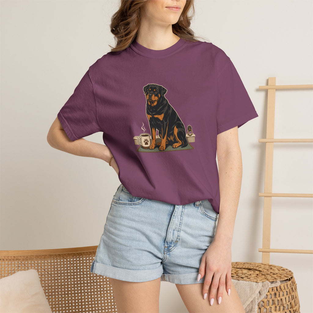 Rottweiler Heavy Roast Guardian Blend T-Shirt | Rottie Coffee Tee