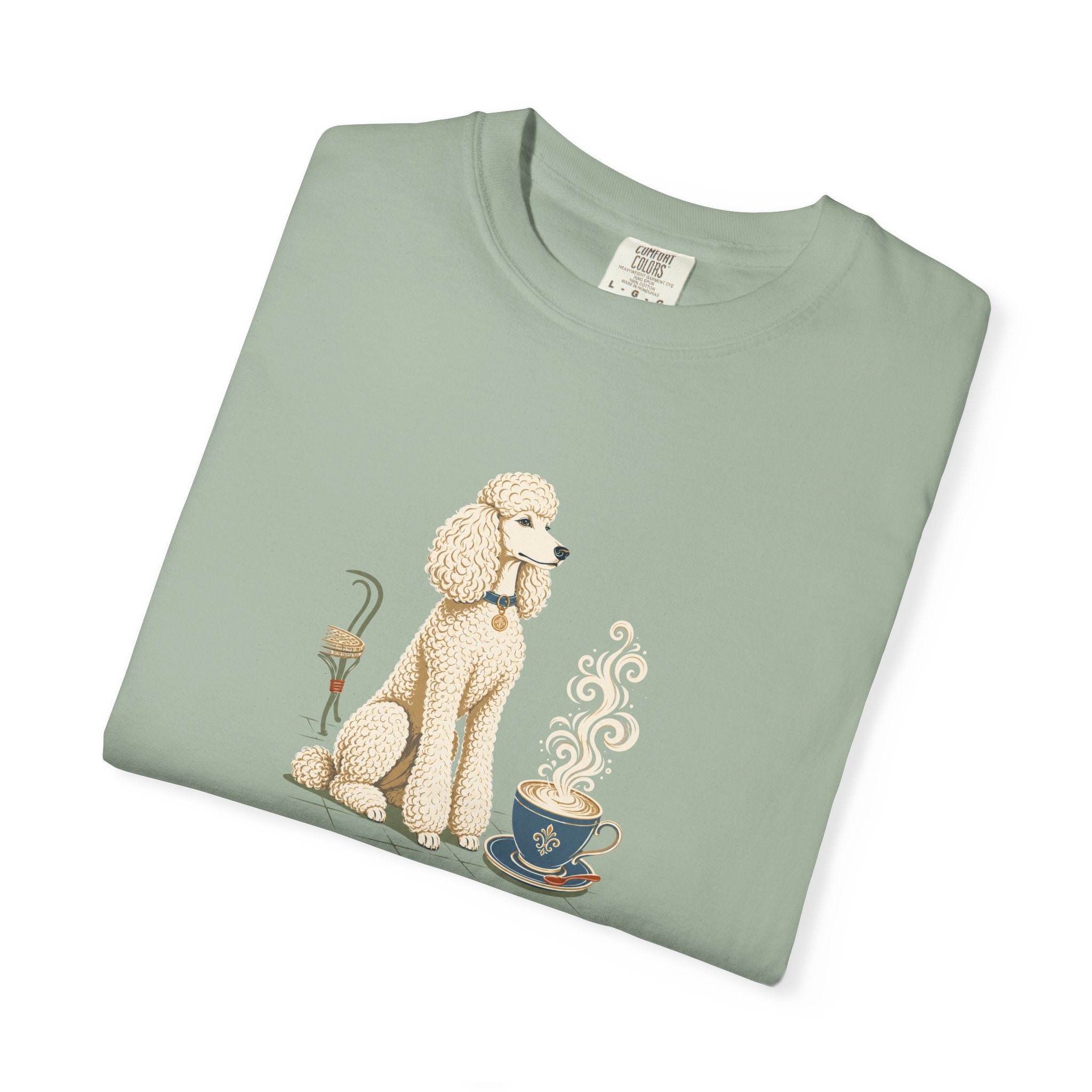 Poodle Foam Trim Cappuccino T-Shirt | Cute Poodle Coffee Tee