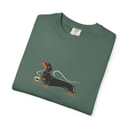 Dachshund Long Pour Espresso T-Shirt | Funny Dachshund Coffee Tee