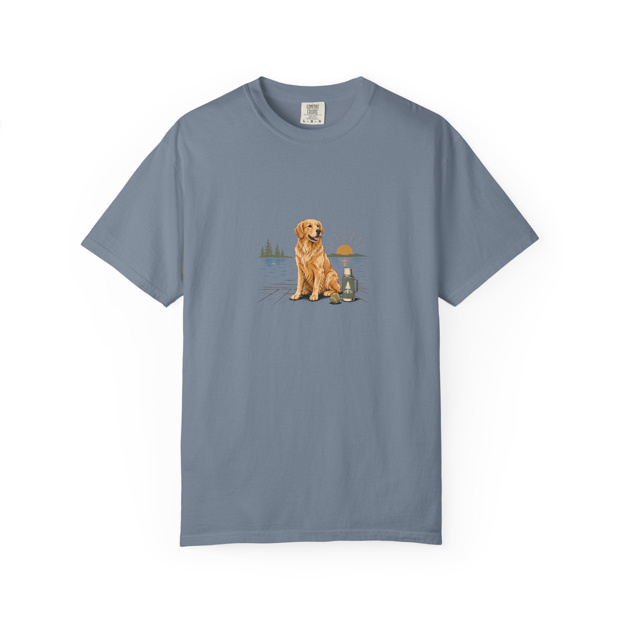 Golden Retriever Morning T-Shirt | Golden Dog Lover Coffee Tee