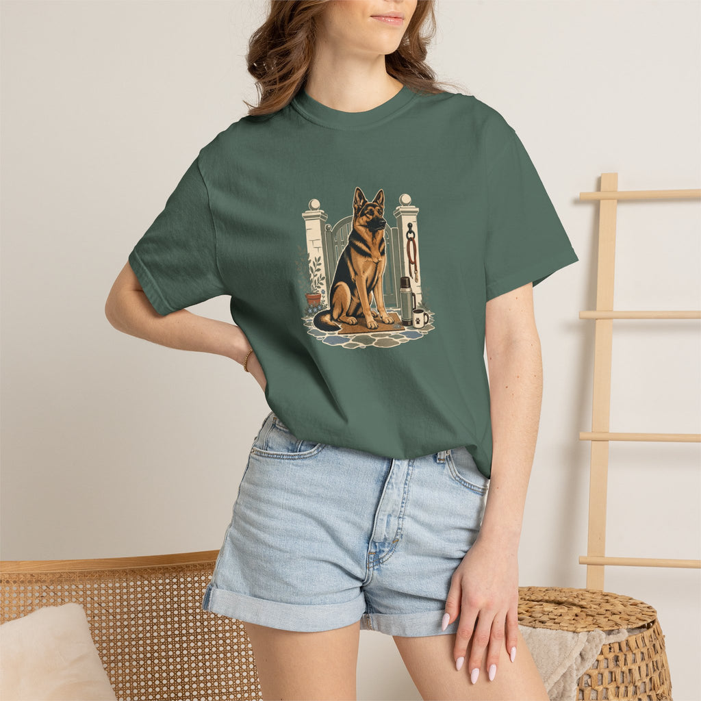 German Shepherd Dog Watch Post T-Shirt | GSD Lover Tee