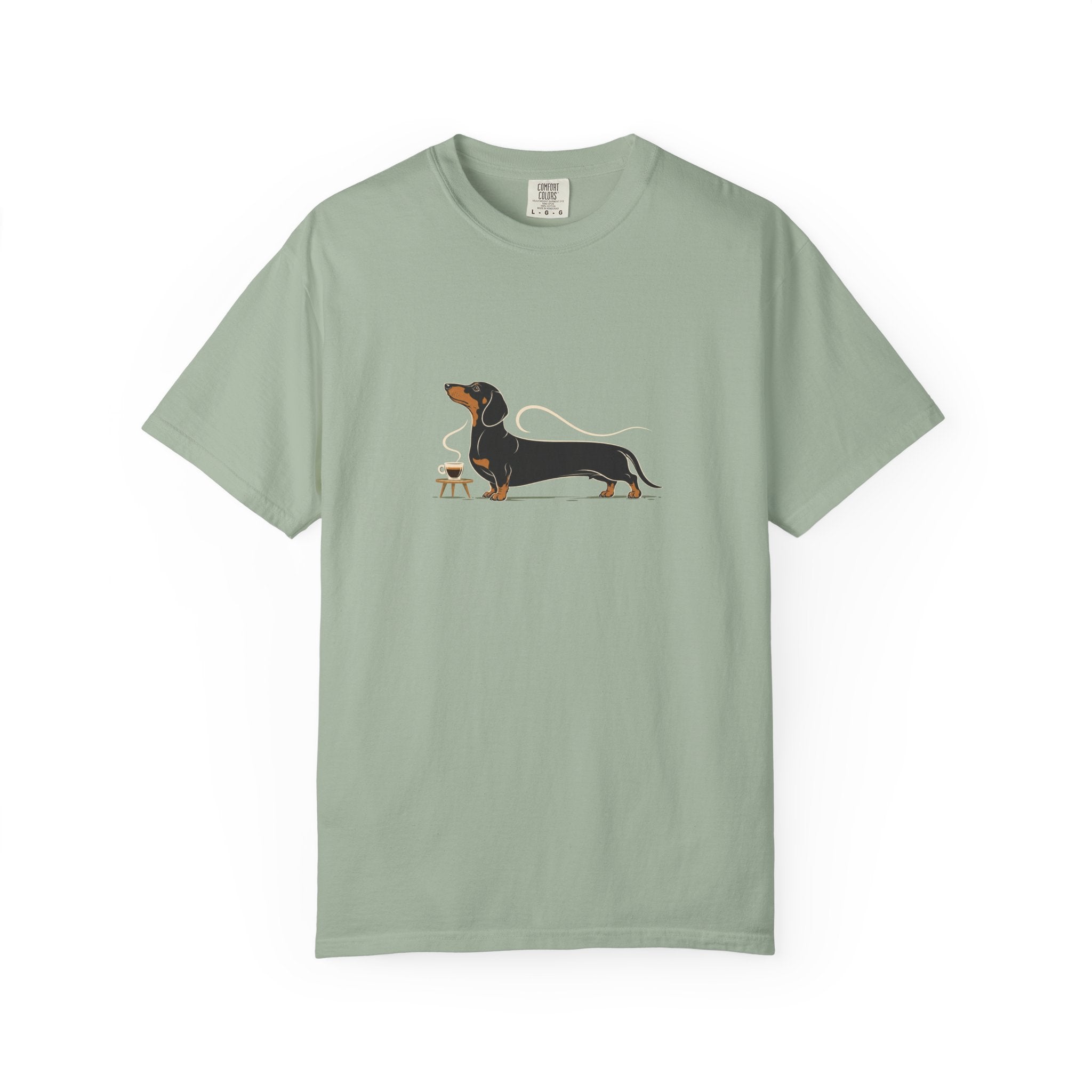 Dachshund Long Pour Espresso T-Shirt | Funny Dachshund Coffee Tee