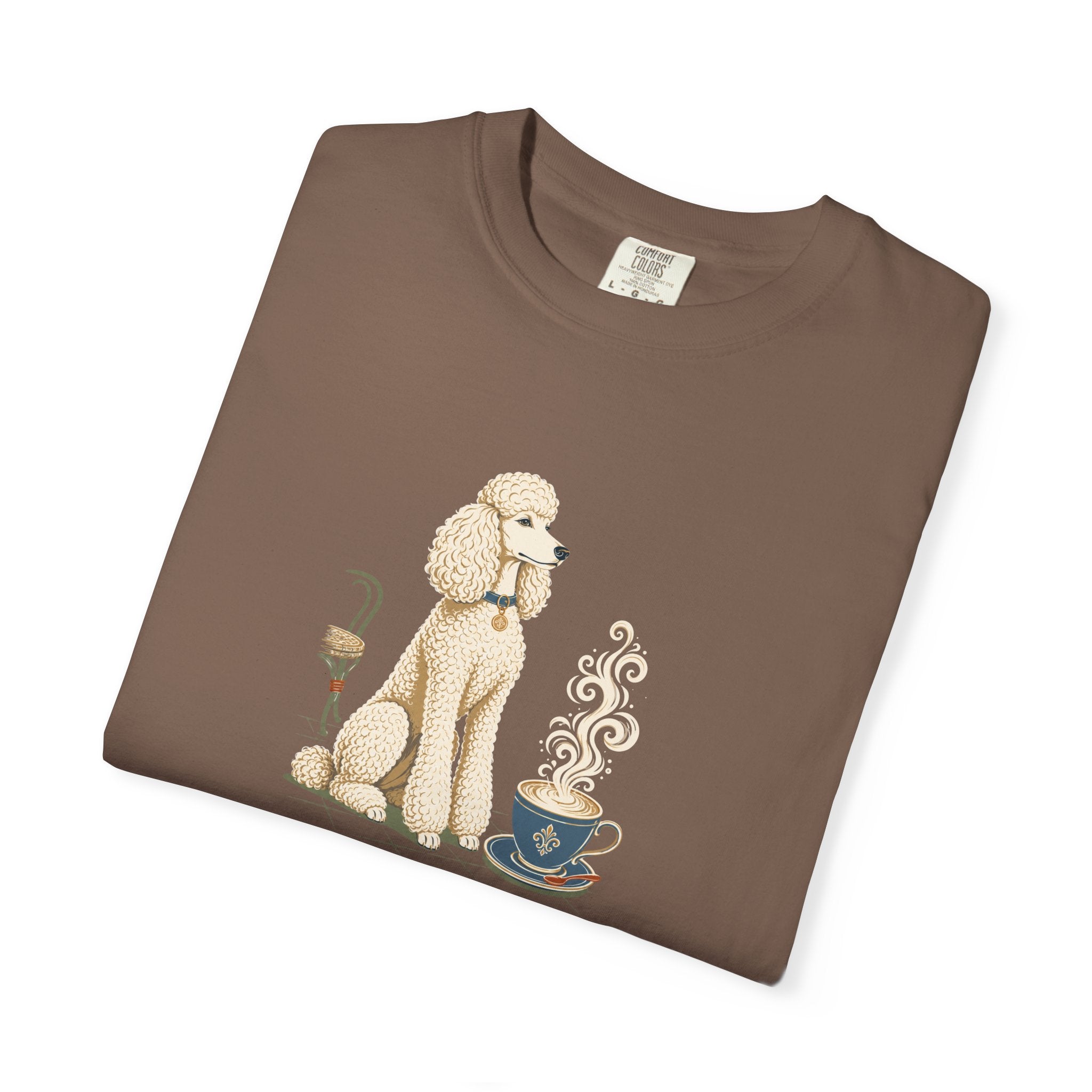Poodle Foam Trim Cappuccino T-Shirt | Cute Poodle Coffee Tee