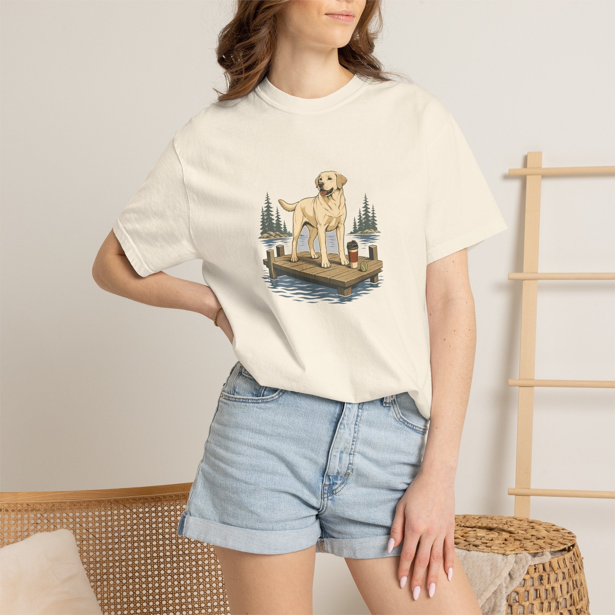 Labrador Retriever Lake Run T-Shirt | Lab Dog Lover Tee