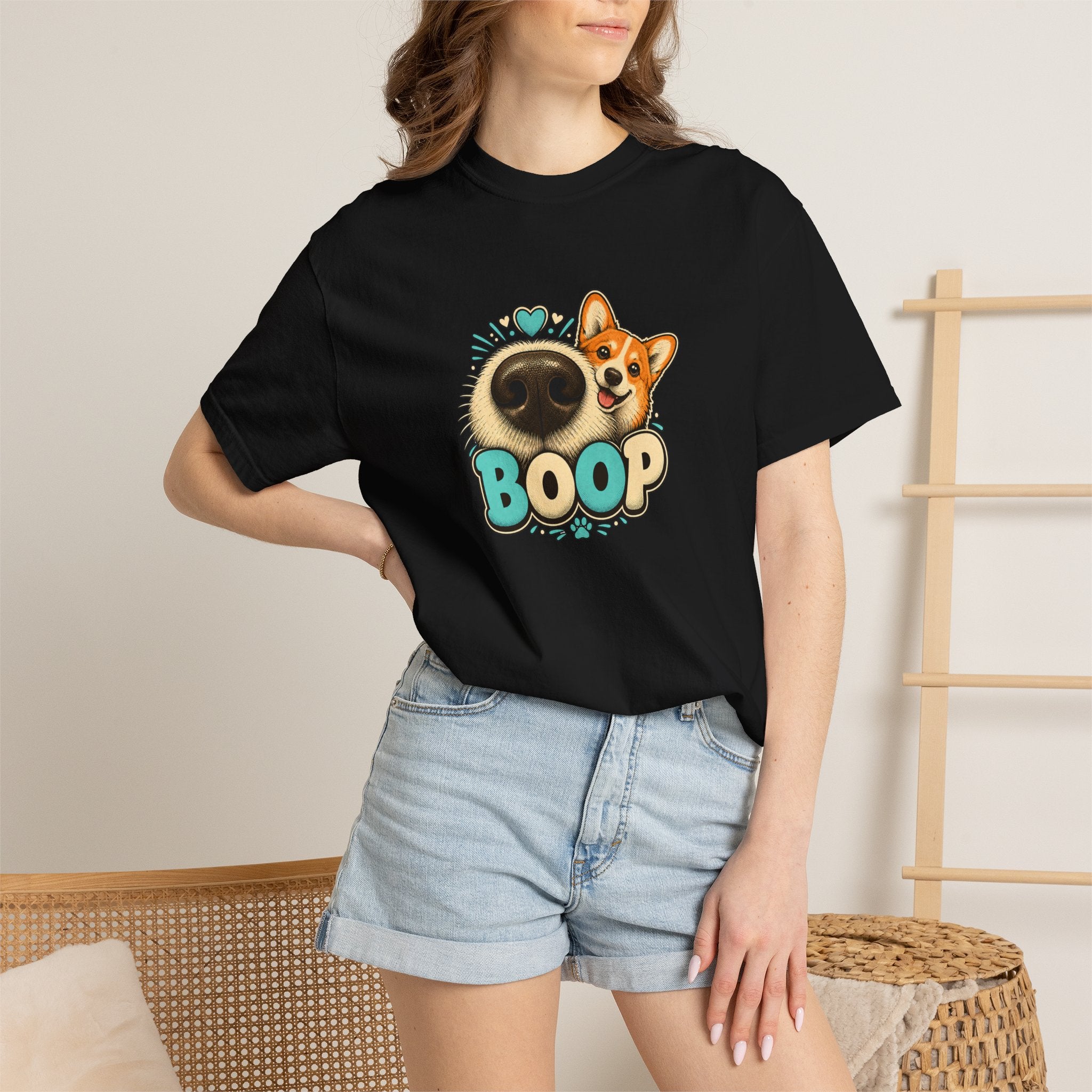 Boop Corgi T-Shirt | Cute Corgi Lover Graphic Tee