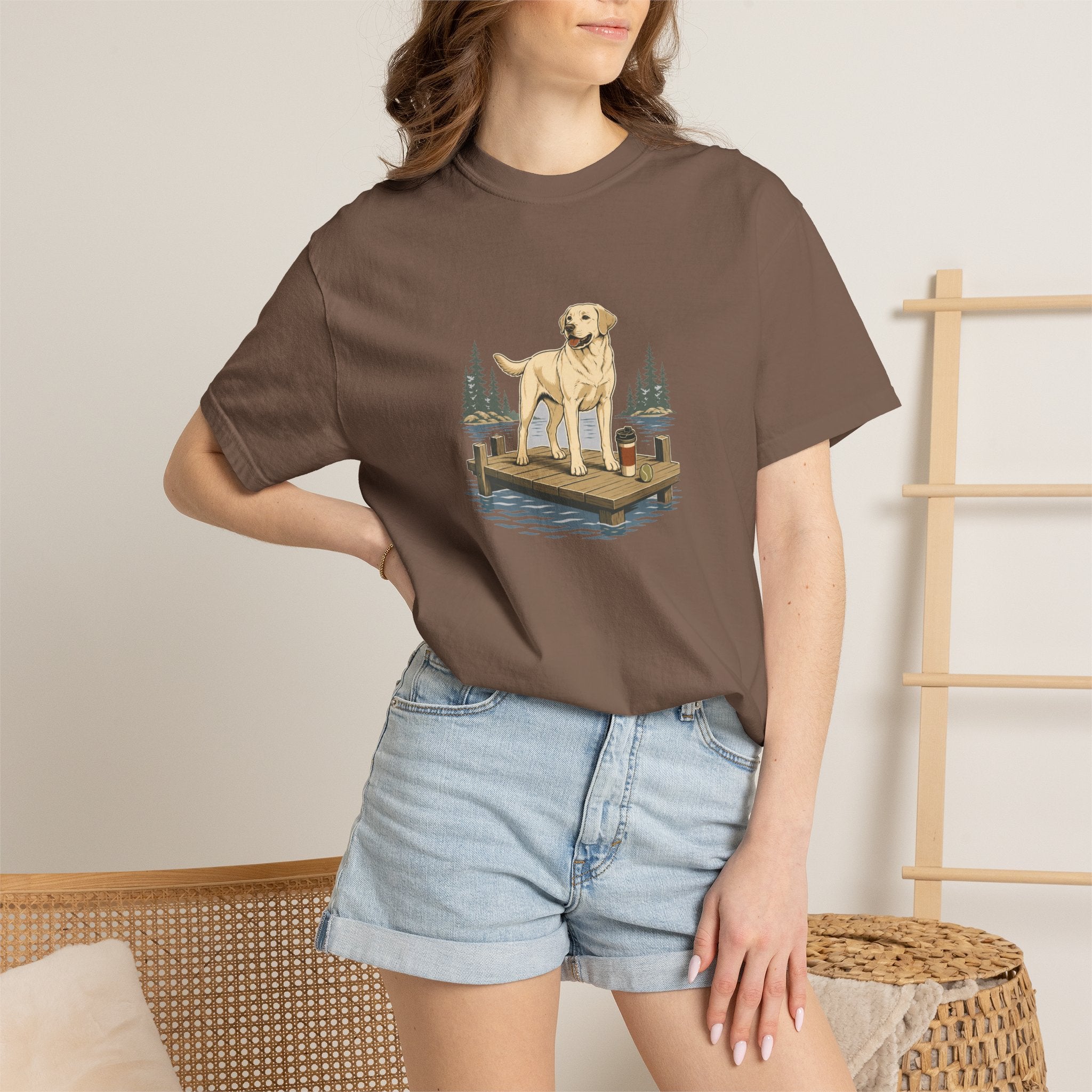 Labrador Retriever Lake Run T-Shirt | Lab Dog Lover Tee