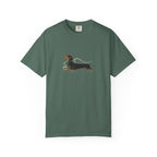 Dachshund Long Pour Espresso T-Shirt | Funny Dachshund Coffee Tee