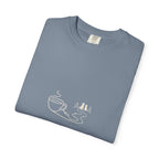 Coffee Leash Trail T-Shirt | Dog Hiking Coffee Lover Tee