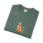 Golden Retriever Morning T-Shirt | Golden Dog Lover Coffee Tee