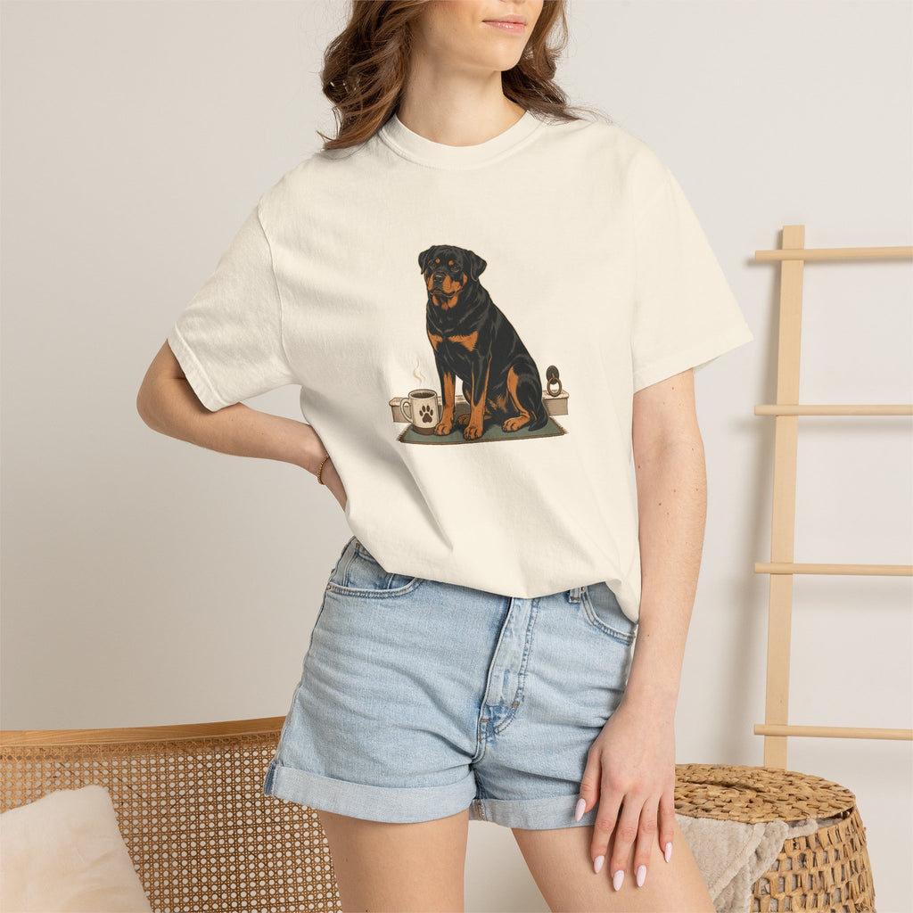 Rottweiler Heavy Roast Guardian Blend T-Shirt | Rottie Coffee Tee