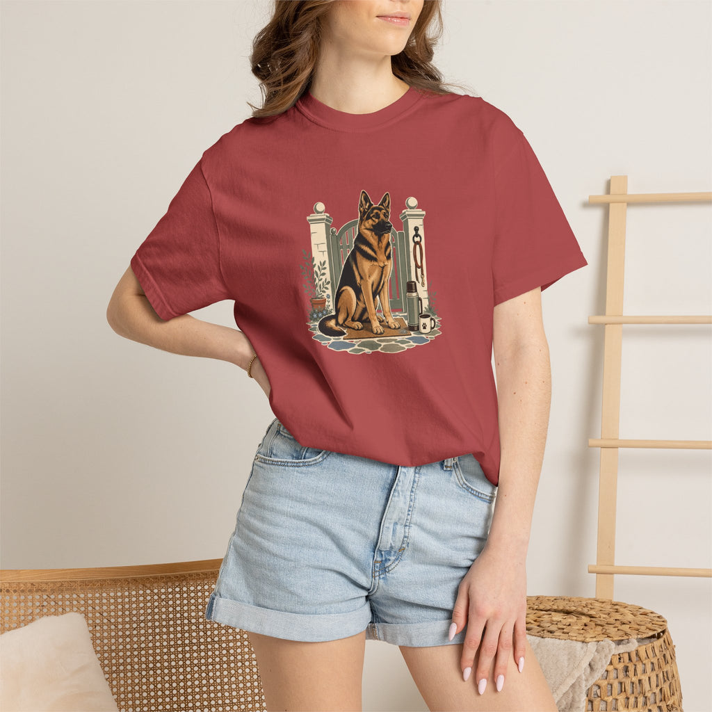 German Shepherd Dog Watch Post T-Shirt | GSD Lover Tee