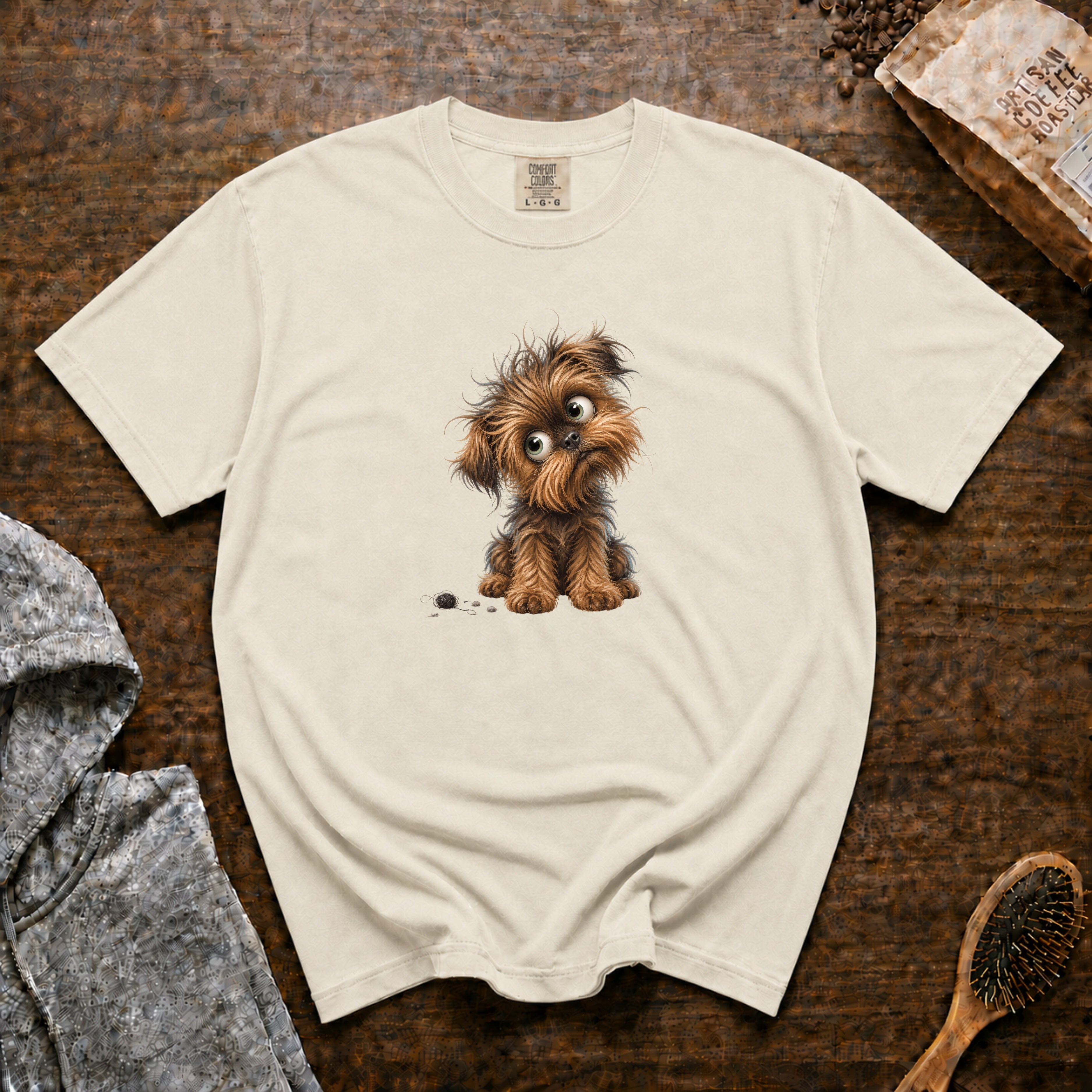 Affenpinscher Attitude T-Shirt — Ivory