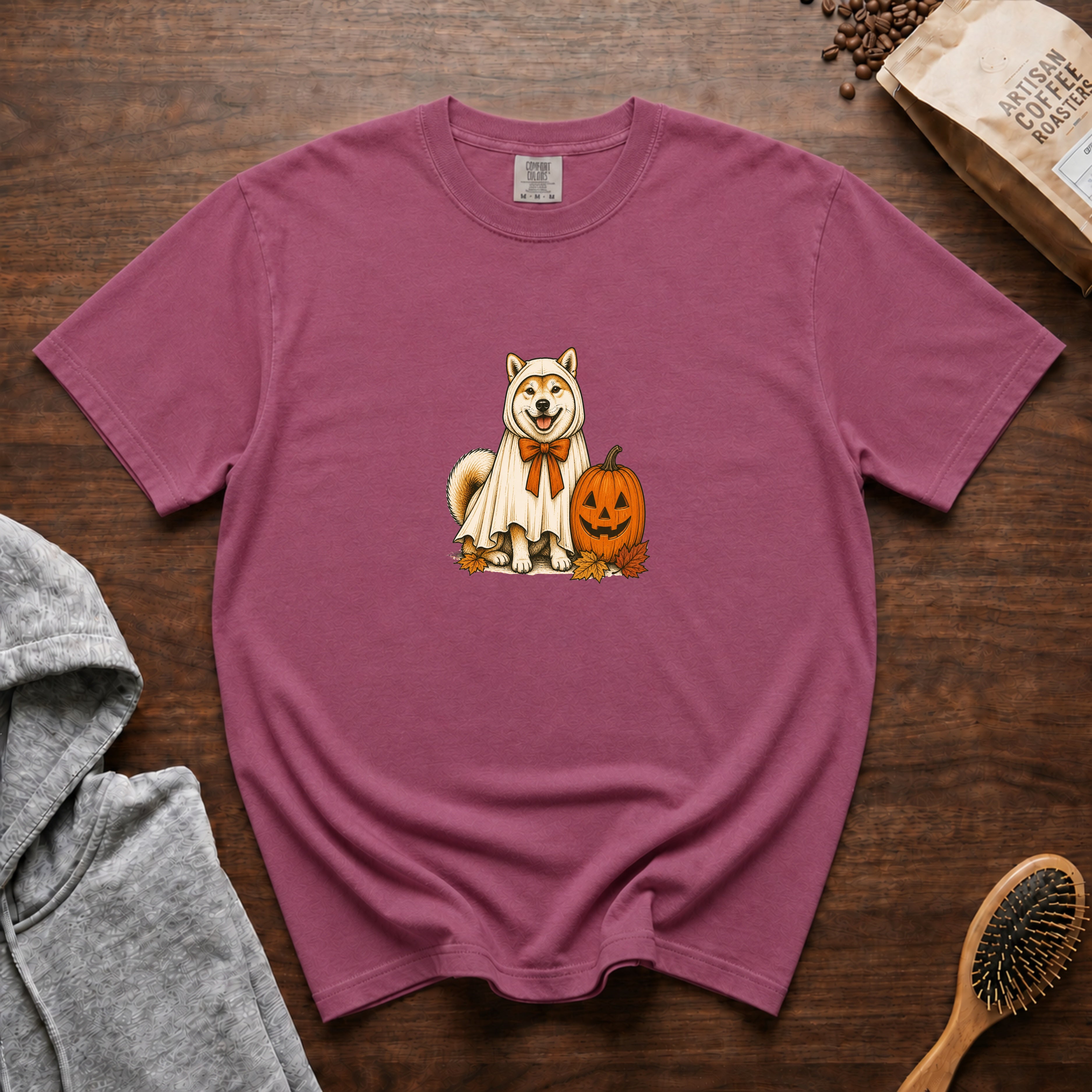 Akita Halloween T-Shirt — Berry