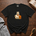 Akita Halloween T-Shirt — Black