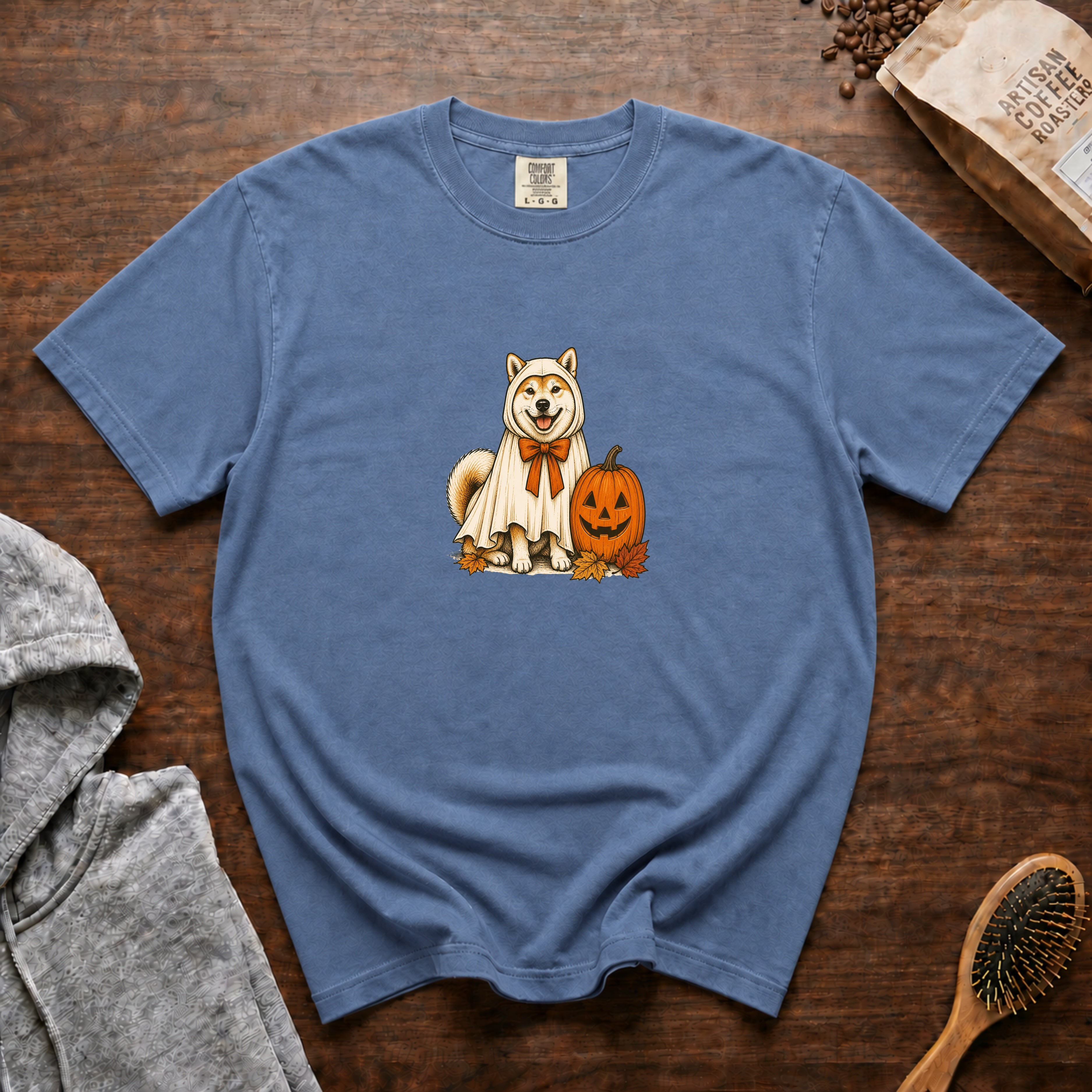 Akita Halloween T-Shirt — Blue Jean
