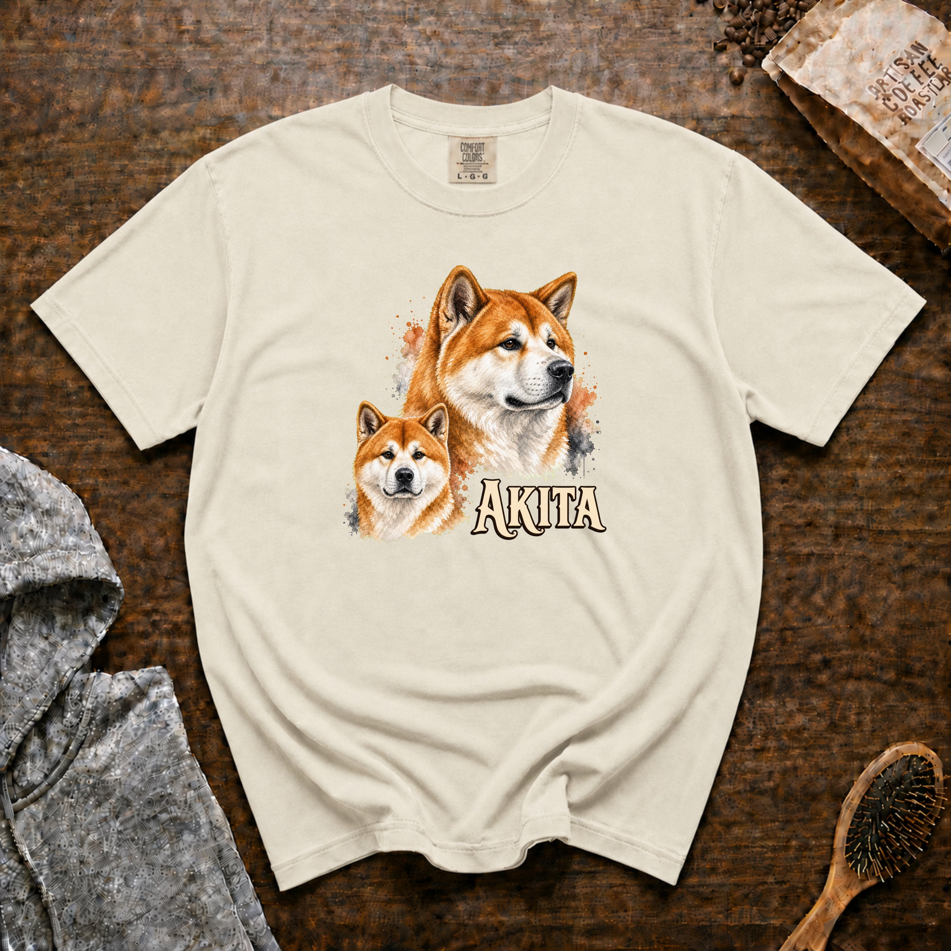 Akita T-Shirt — Ivory