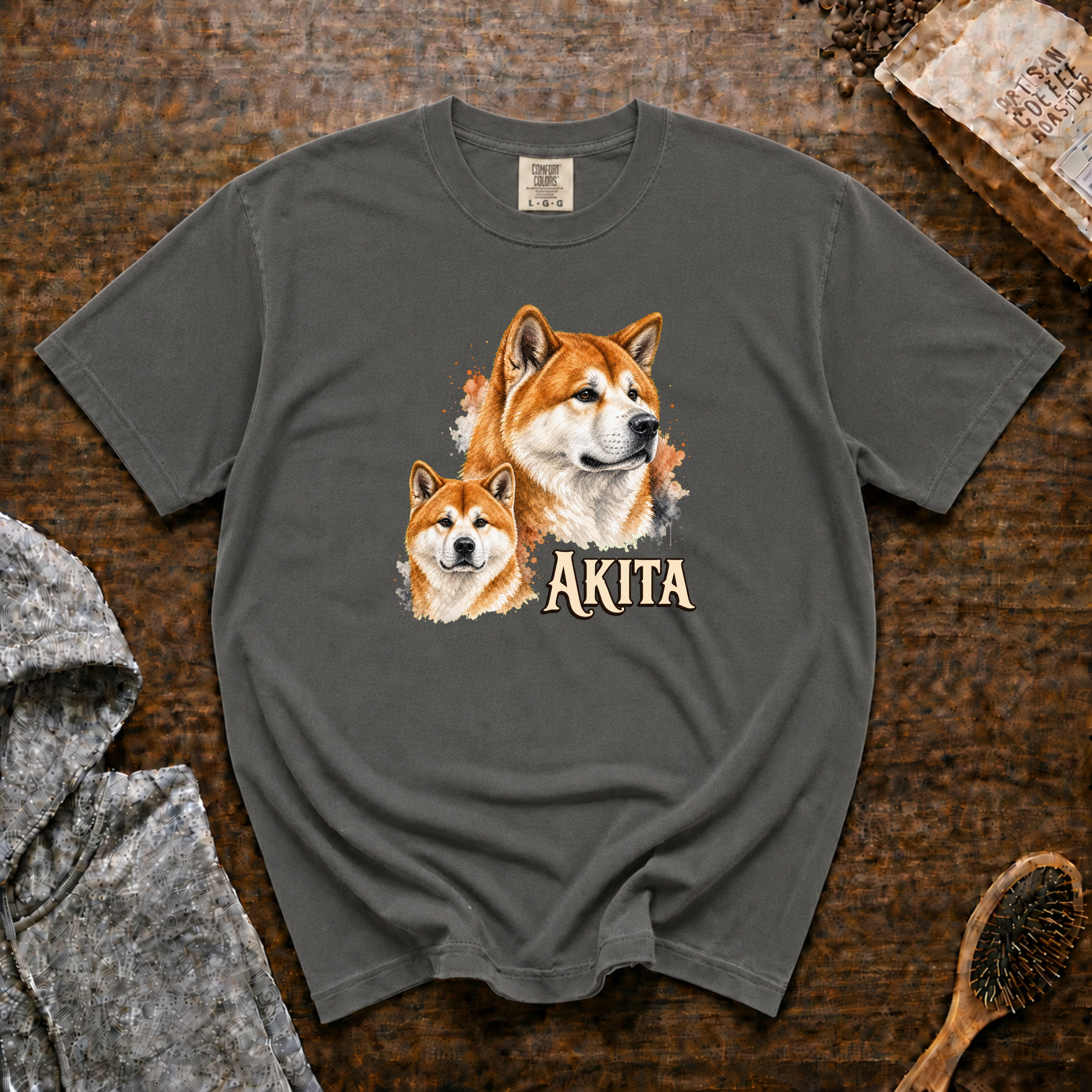Akita T-Shirt — Pepper