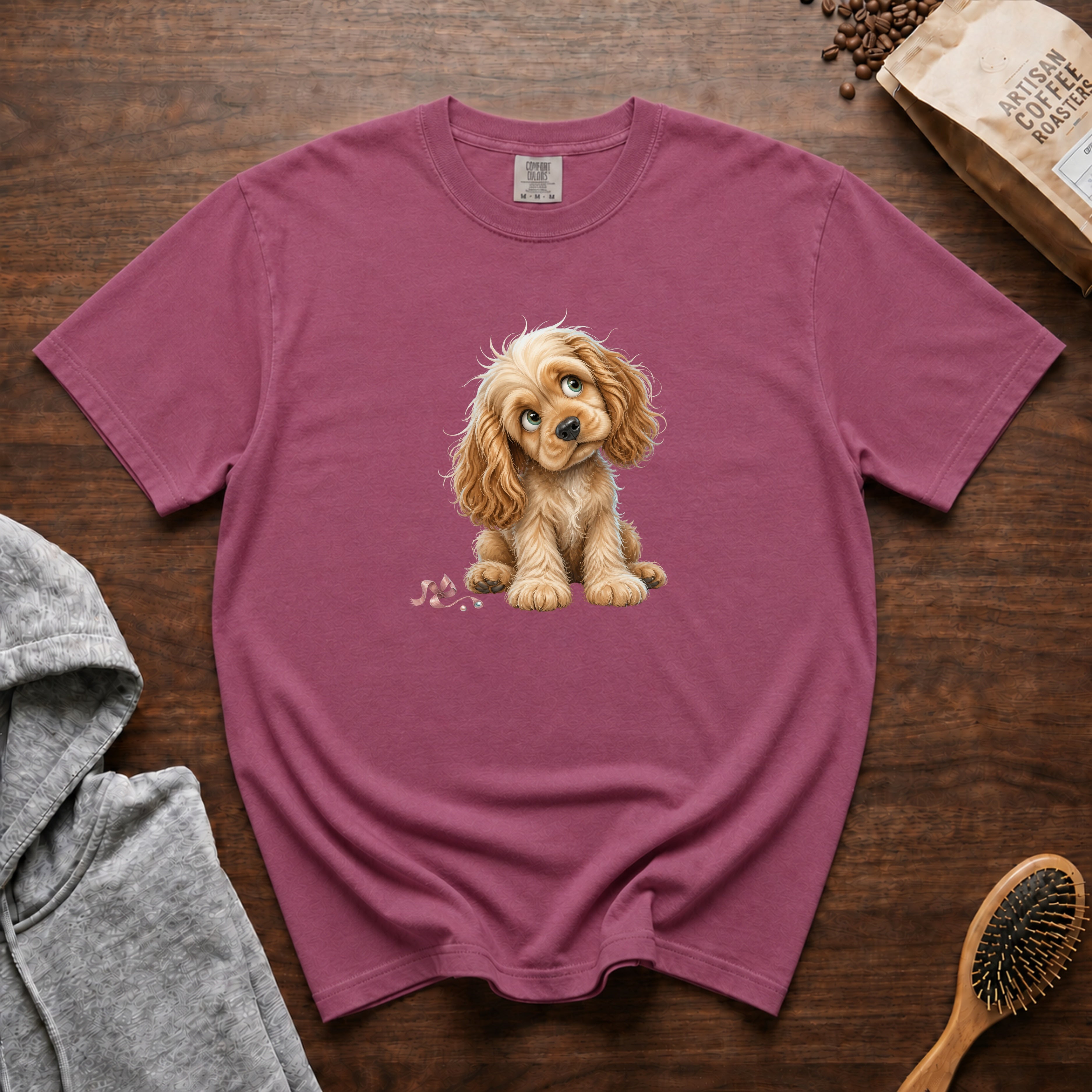 American Cocker Spaniel T-Shirt — Berry