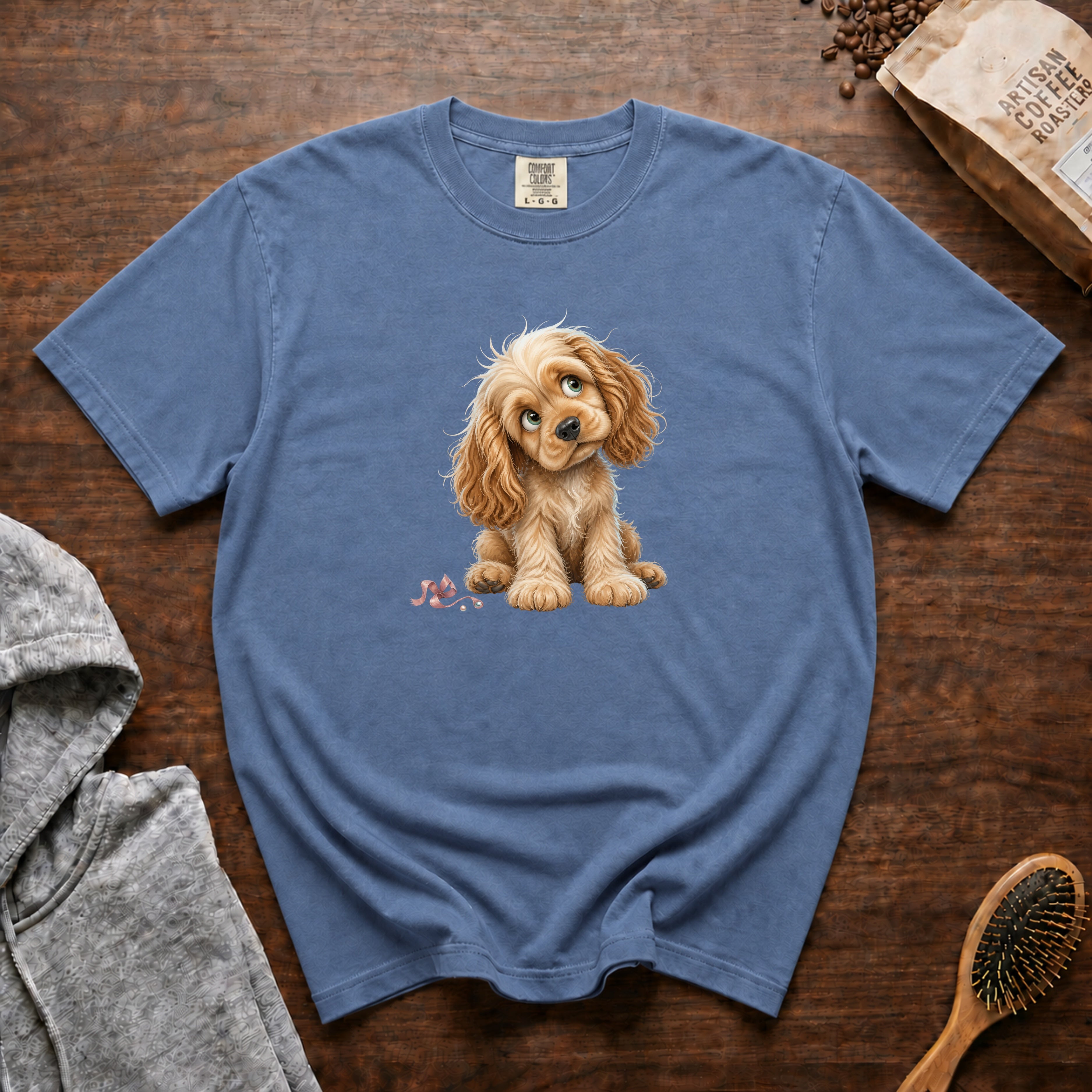 American Cocker Spaniel T-Shirt — Blue Jean