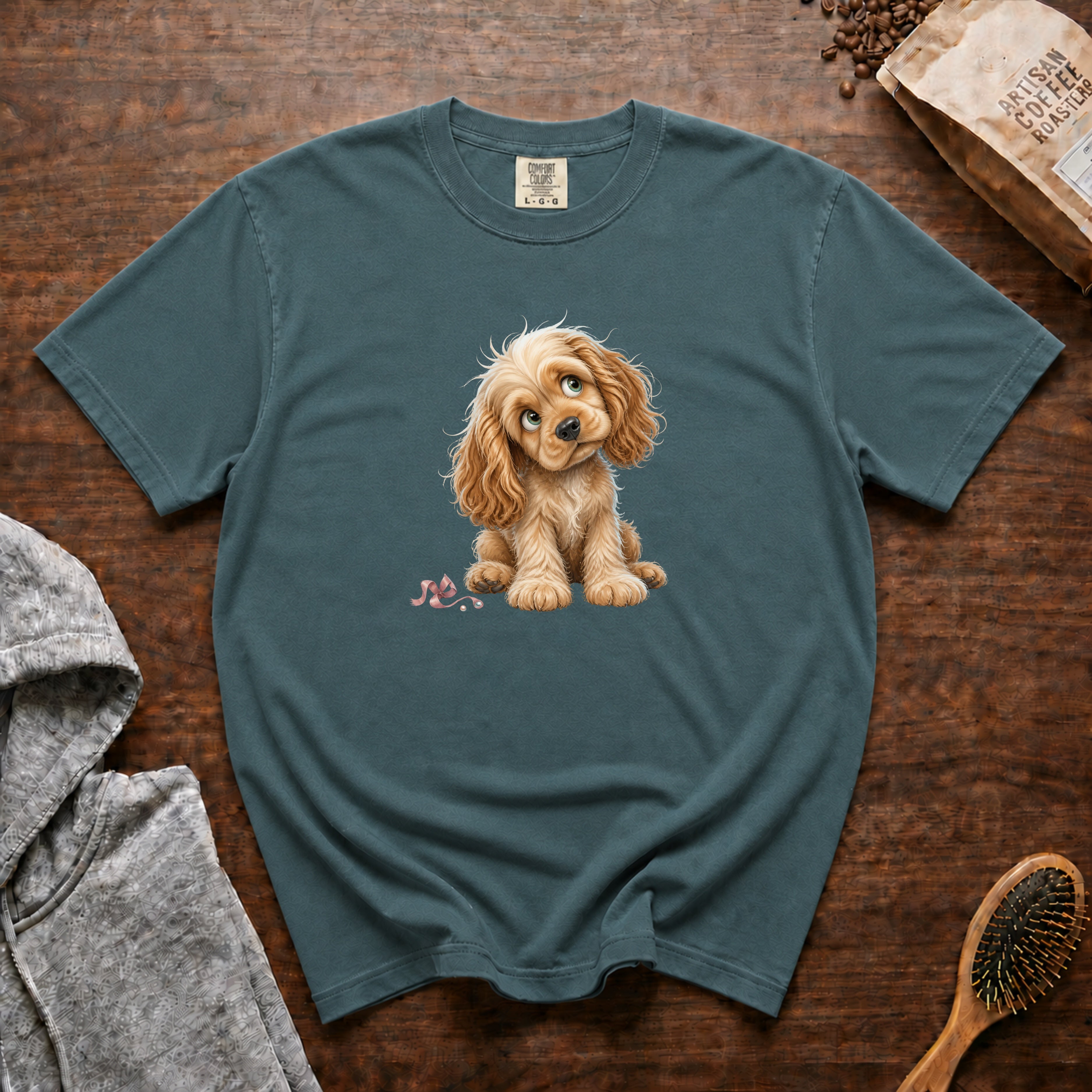 American Cocker Spaniel T-Shirt — Blue Spruce