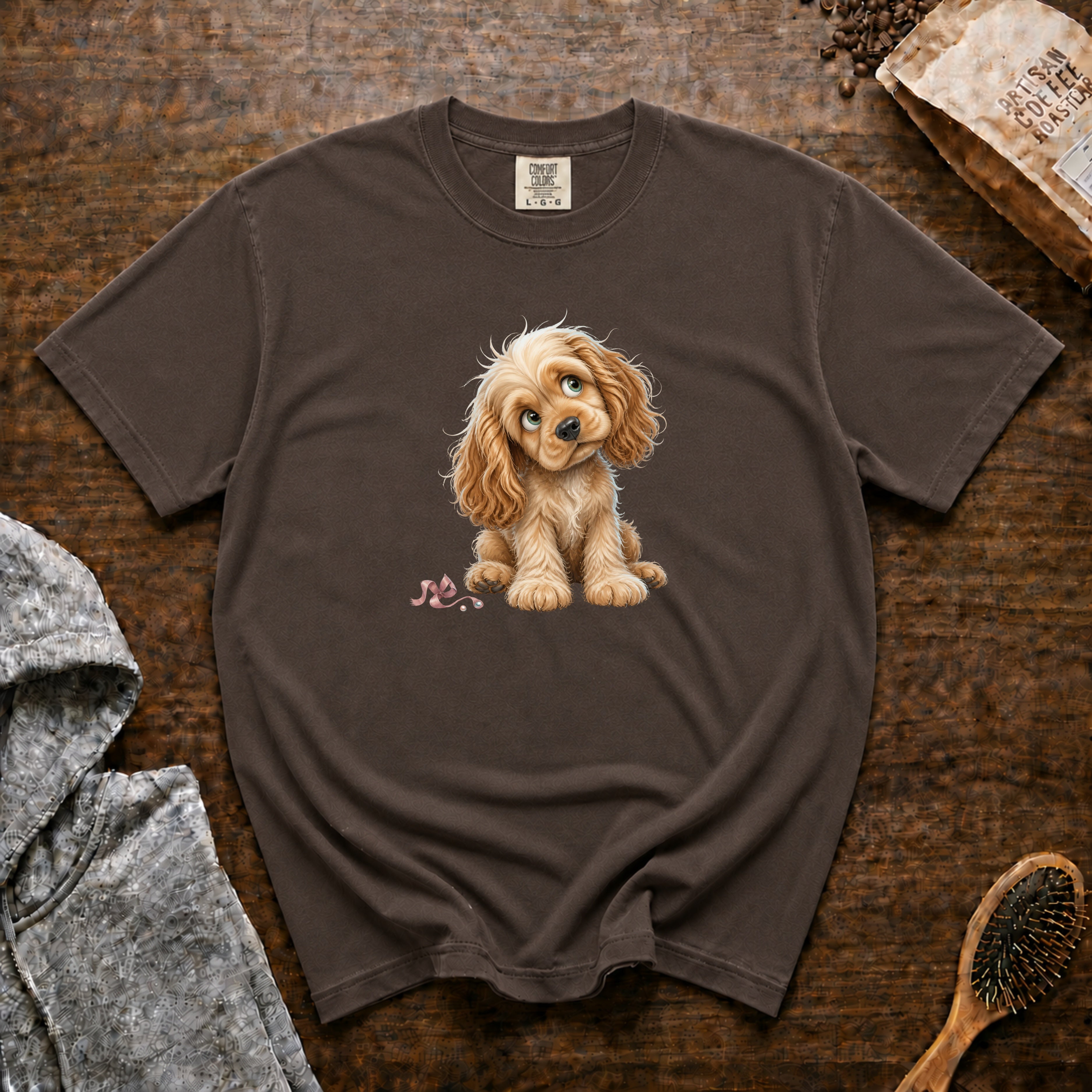 American Cocker Spaniel T-Shirt — Espresso